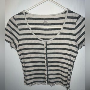 Womens striped shirt sleeve Tee